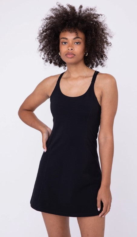 Recycled Polyester Fabric Dress XXL / Black Recycled Polyester Fabric Dress XXL / Black